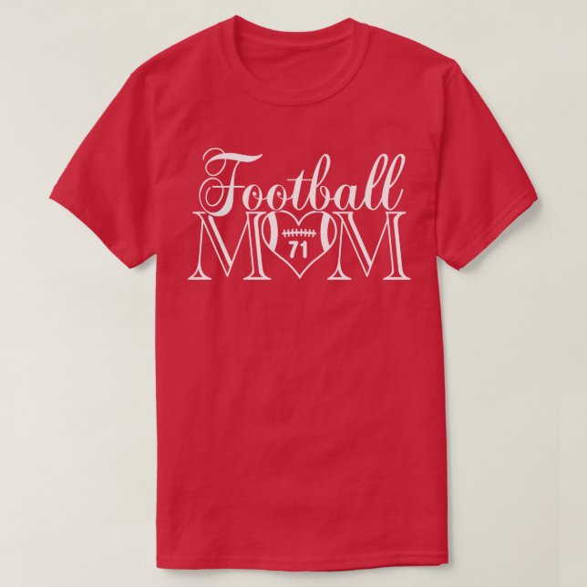 Klassische Mama, die meine Jersey-Nummer (51) T-Shirt (Design vorne)