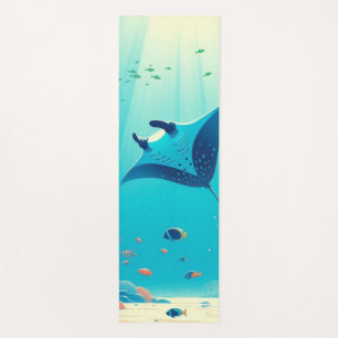 Klassische, Mantarochen-Küstenkunst Yogamatte