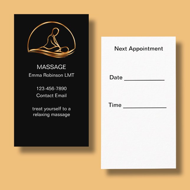 Klassische Massage Erinnerung Business Cards Visitenkarte (Von Creator hochgeladen)