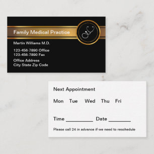 Klassische Medical Appointment Cards Budget Bulk Visitenkarte
