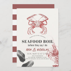 Klassische Meeresfrüchte Probe Abendessen Einladung