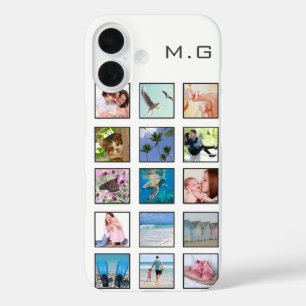 Klassische mehrquadratische, benutzerdefinierte Fo iPhone 16 Hülle