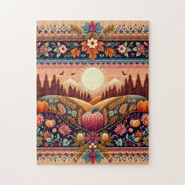 Klassische Messe Herbst/Herbst Puzzle (Vertikal)