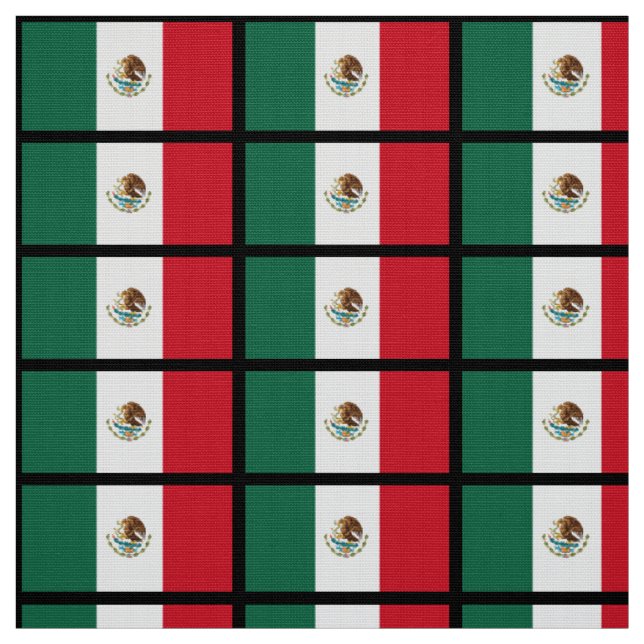 Klassische mexikanische Flagge Stoff (Muster)