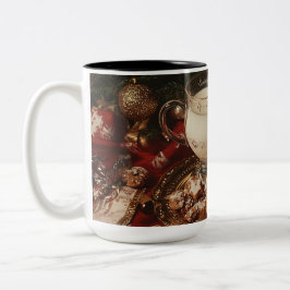 Klassische Milch und Cookies Zweifarbige Tasse