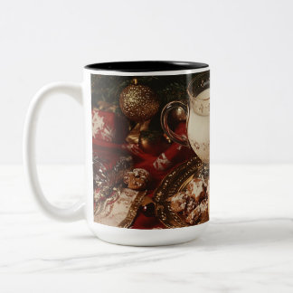 Klassische Milch und Cookies Zweifarbige Tasse