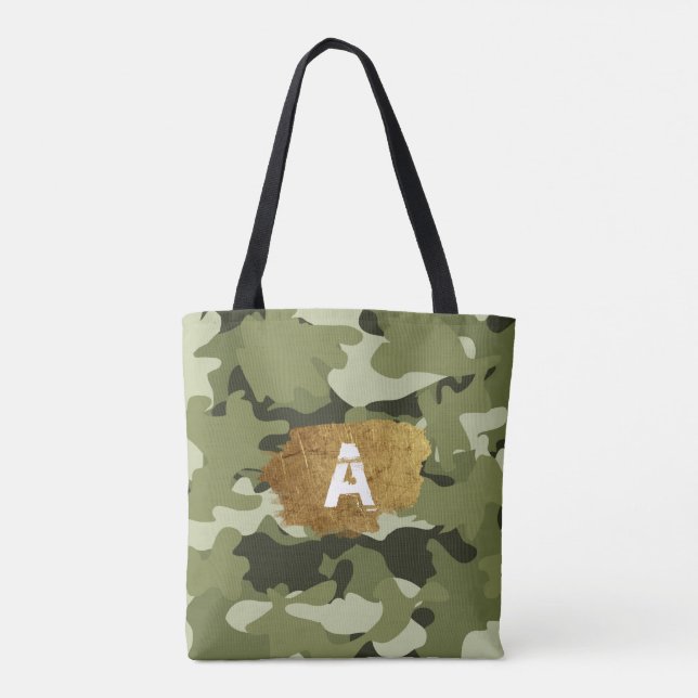 Klassische Militärtasche mit Monogram Tote Bag (Rückseite)