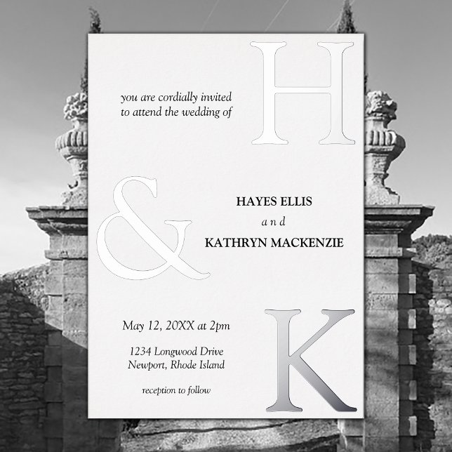 Klassische Minimal Altes Geld Ästhetische einfache Folieneinladung (Von Creator hochgeladen)