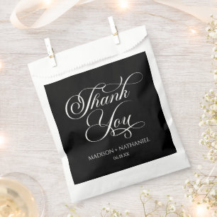 Klassische Minimalistische, elegante Script-Hochze Geschenktütchen