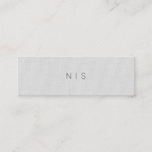 Klassische Minimalistische graue Mini Visitenkarte