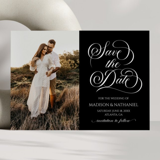 Klassische Minimalistische Hochzeit mit elegantem  Save The Date (Von Creator hochgeladen)
