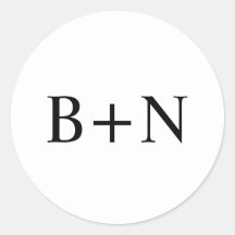 Klassische Minimalistische Monogramm-Hochzeit