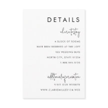 Klassische Minimalistische Schwarz-Weiß-Details