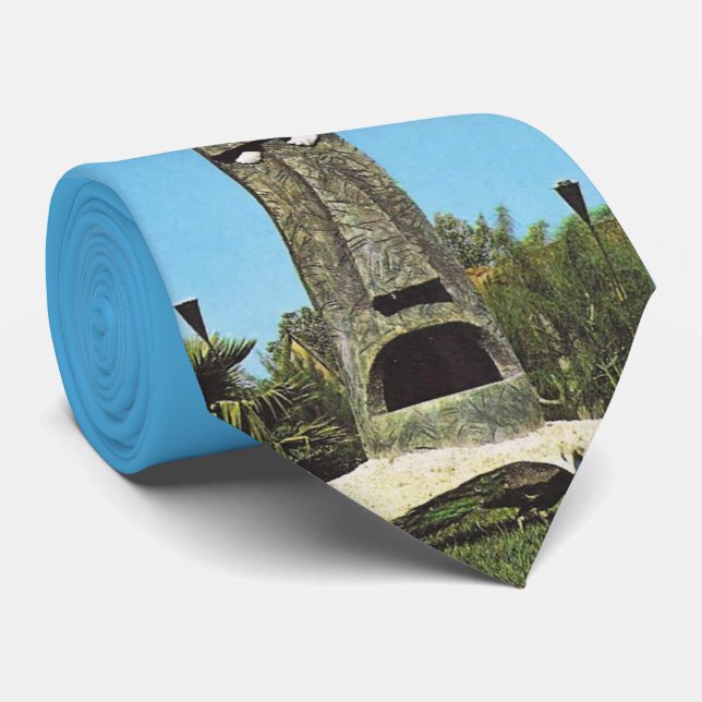 Klassische Mitte des Jahrhunderts Tiki Krawatte (Gerollt)