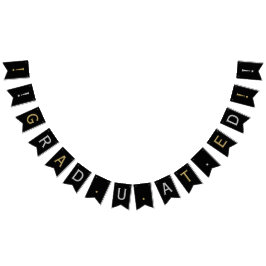 Klassische Moderne Graduierung, Silver & Gold auf  Wimpelkette