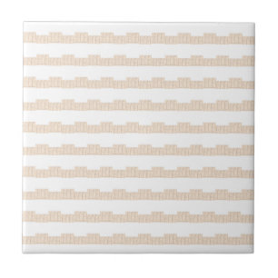 Klassische moderne Keramikfliese Beige & Weiß Stre