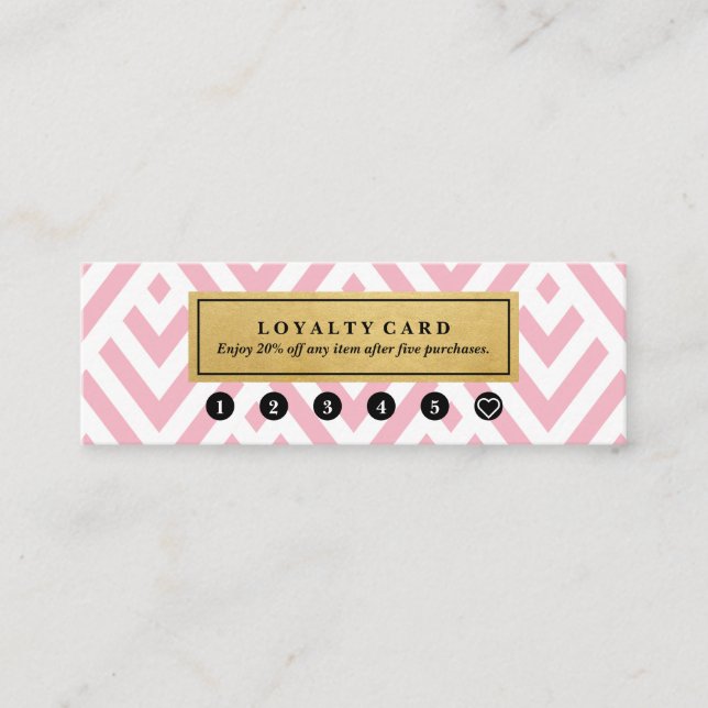 Klassische moderne mini visitenkarte (Vorderseite)