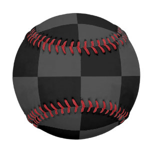 Klassische, moderne Schwarz-Smoky-Schwarz-Schachbr Baseball