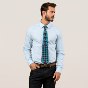 Klassische moderne Tatan-Karot Blue & Brown Krawat Krawatte