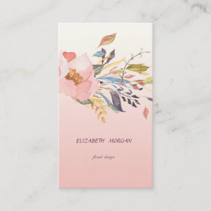 Klassische moderne Wasserfarben Visitenkarte