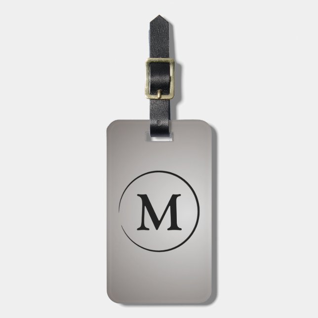 Klassische Monogram-Gepäckmarke Gepäckanhänger (Vorderseite vertikal)