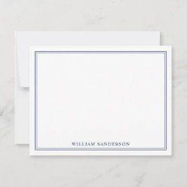 Klassische Monogramm-Personalisierte Note-Karte Dankeskarte