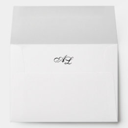 Klassische Monogramm Schwarz/Weiß Traditionelle Ho