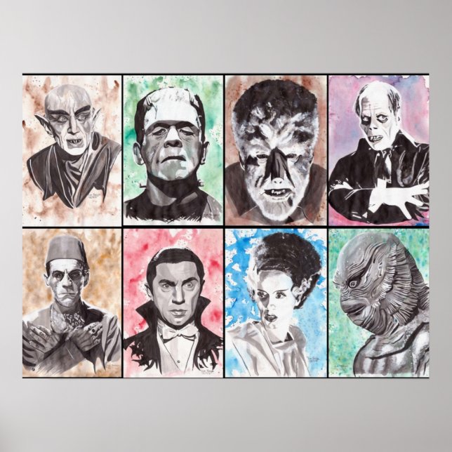 Klassische Monster-Kollektion Poster (Vorne)