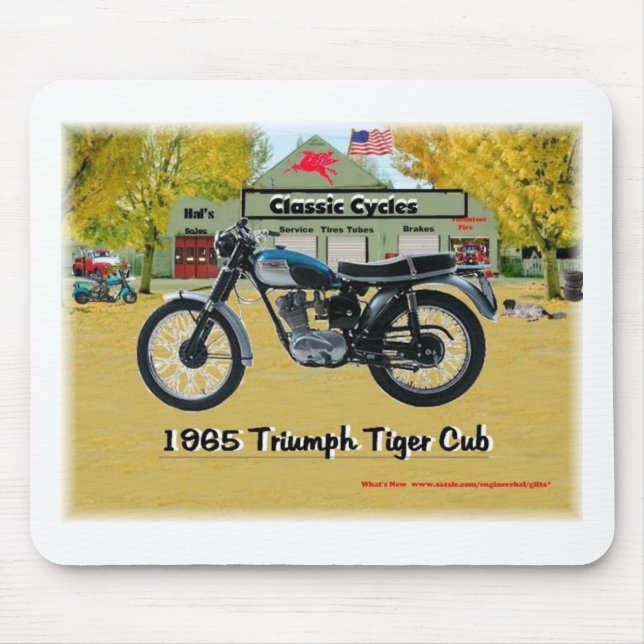 Klassische Motorräder 1969 Triumph Mousepad (Vorne)