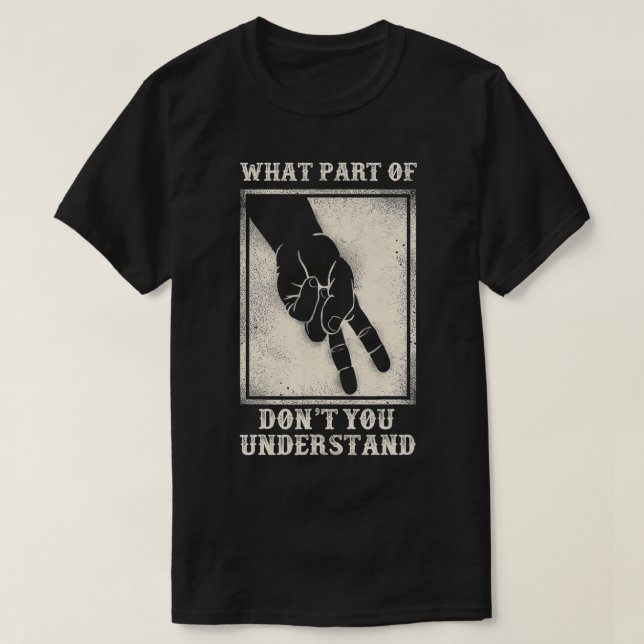 Klassische Motorradfahrer nicht verstehen, dass es T-Shirt (Design vorne)