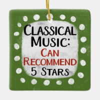 Klassische Musik Bewertung 5 Sterne Ornament