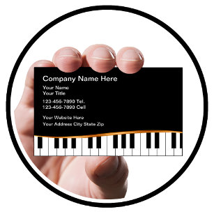 Klassische Musik Business Cards Piano Thema Visitenkarte