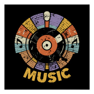 klassische Musik Retro Poster