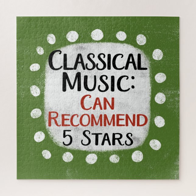 Klassische Musik Review 5 Stars Jigsaw Puzzle (Vertikal)