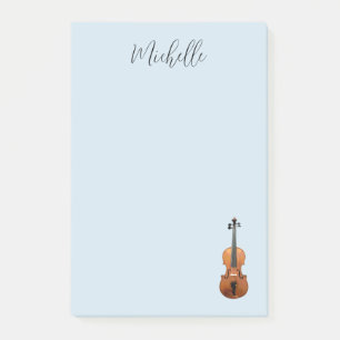 Klassische Musik Violin Blue Post-it Klebezettel