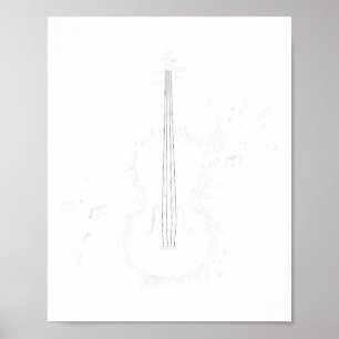 Klassische Musik Violinspieler Geschenk Orchester Poster