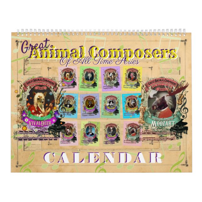Klassische Musikkomponisten von Großzügen Kalender (Titelbild)