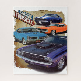 Klassische Muskel-Autos Puzzle