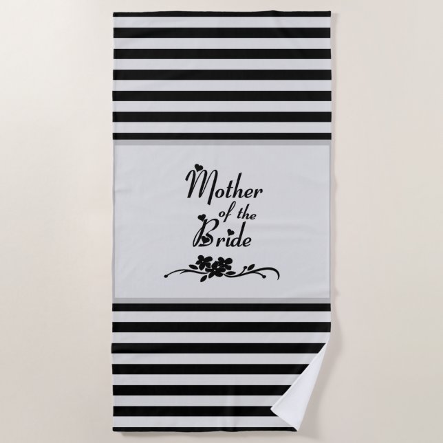 klassische Mutter der Braut Strandtuch (Vorderseite)