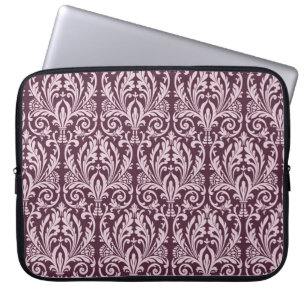 Klassische, nahtlose Damastapete. Laptopschutzhülle