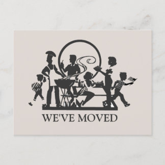 Klassische neue Zuhause Moving Postcard Postkarte