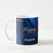 Klassische Niedlich moderne Blue&White Happy Retir