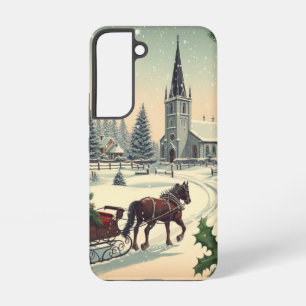 klassische/nostalgische Weihnachtsszene Samsung Galaxy Hülle