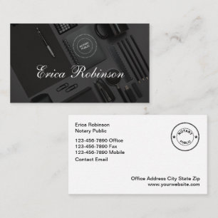 Klassische Notare Public Unique Business Cards Visitenkarte