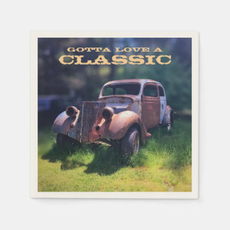 Klassische Oldtimer-Papier-Servietten Serviette