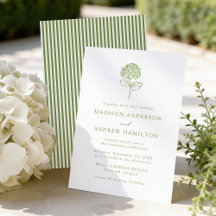 Klassische Olive-Grün-Hortensien-Hochzeit