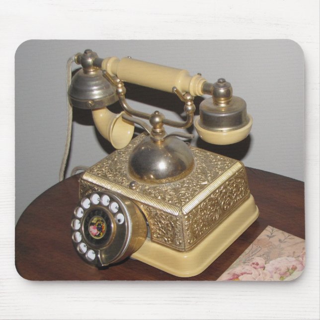 Klassische Original Antique Phone Mouse Pad Mousepad (Vorne)