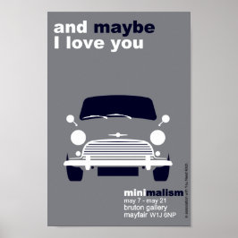 Klassische Original Mini Cooper minimalistische Ku Poster