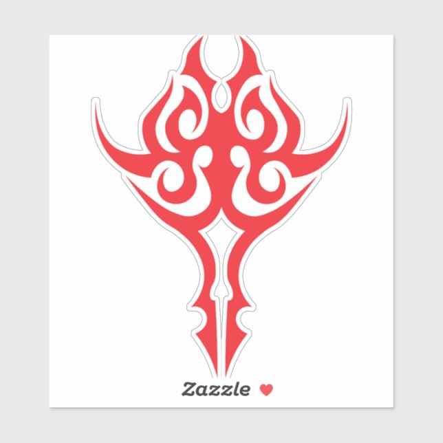 Klassische ornamentale Blumenrahmeneleganz Aufkleber (Blatt)