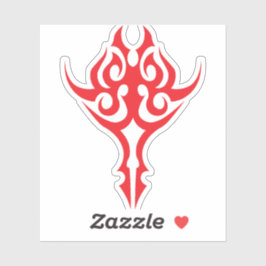 Klassische ornamentale Blumenrahmeneleganz Aufkleber